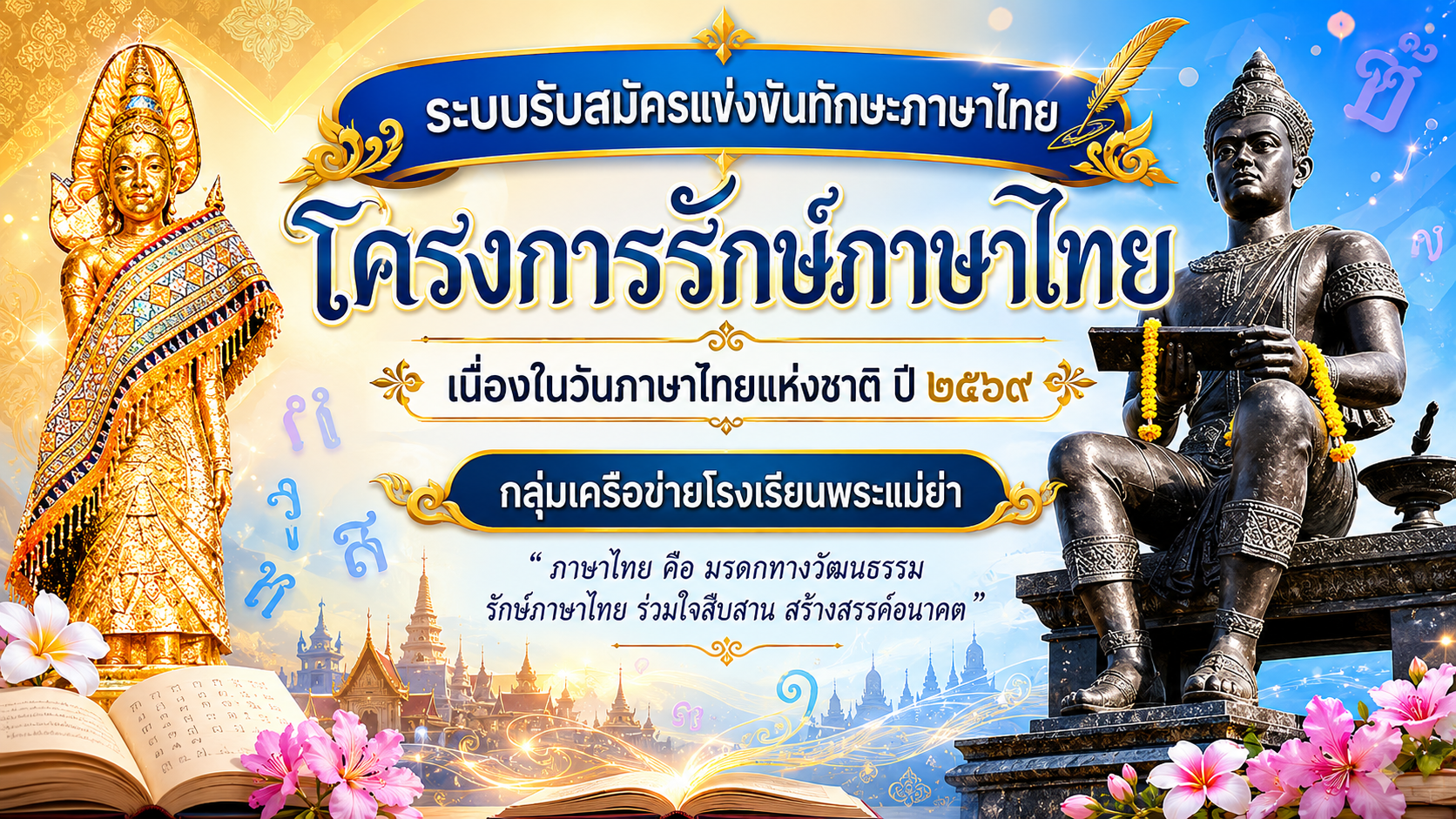 แบนเนอร์รักษ์ภาษาไทย